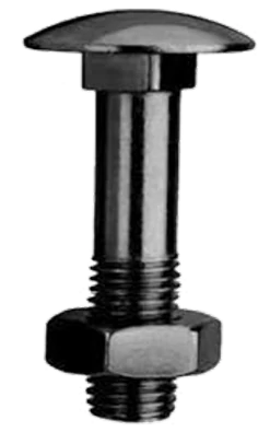 M.s. Round Head Square Neck Carriage Bolts With Square Nuts