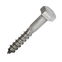 M10 x 40 Hex Coach Wood Screws Lag Bolts A2 Stainless Steel DIN 571-4 PACK 