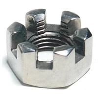 Details about   8 Steel Castle Nuts 1/2-20 Thread 1/2" Thick Aircraft Slotted Castellated Hex 